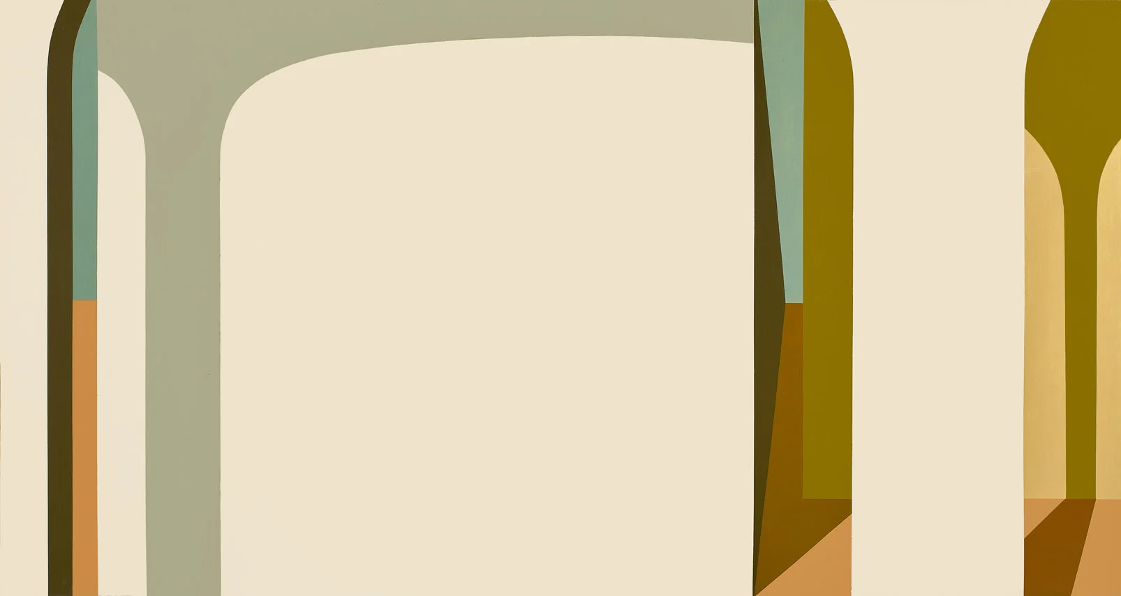 Arches 5 , 1962 oil on canvas 48 x 91 inches; 121.9 x 231.14 centimeters