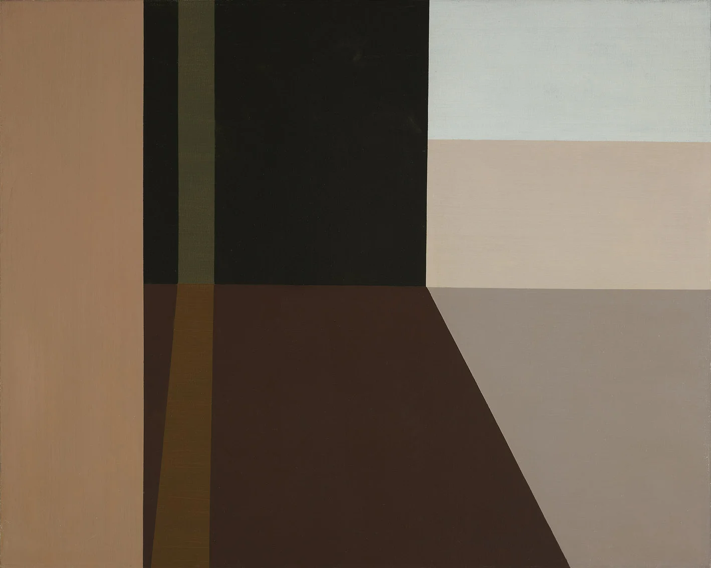 Interior With Light Paths , 1962 oil on canvas 24 x 30 inches; 61 x 76.2 centimeters