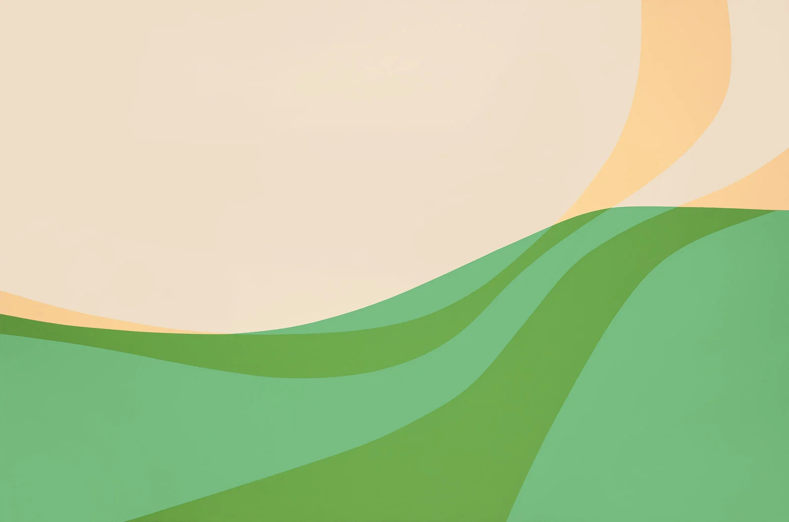 Landscape , 1969 acrylic on canvas 40 x 60 inches; 101.6 x 152.4 centimeters