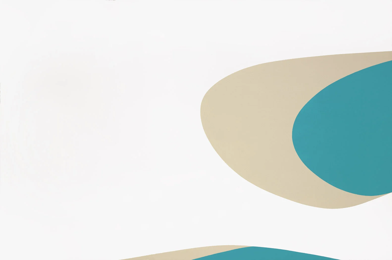 Untitled, (Diptych) , 1971 acrylic on canvas 40 x 120 inches; 101.6 x 304.8 centimeters