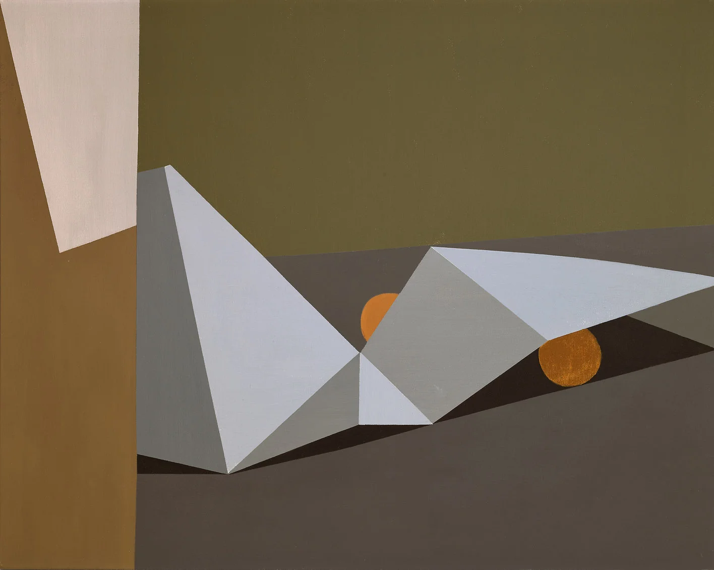 Still Life with Folded Paper , 1961 oil on canvas 24 in. x 30 inches; 60.96 x 76.2 centimeters Long Beach Museum of Art