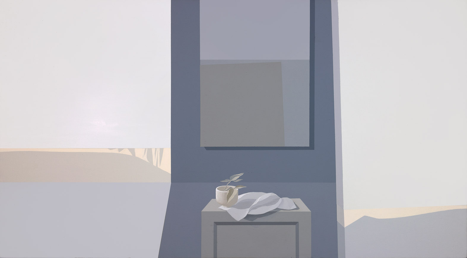 Grey Interior V, 1981 acrylic on canvas 30 x 54 inches; 76.2 x 137.2 centimeters Private Collection, Los Angeles,