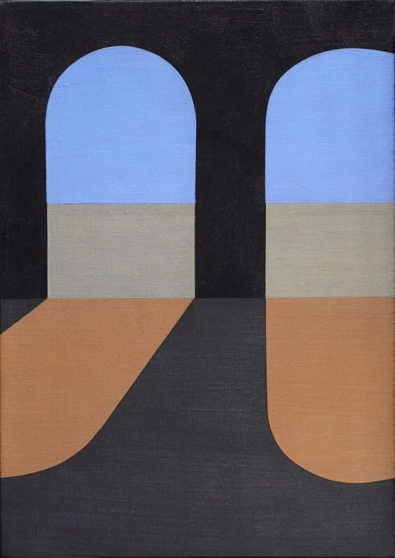 Looking Through , 1964 oil on canvas 14 1/4 × 10 1/8 inches; 36.2 × 25.7 centimeters Hirshhorn Museum and Sculpture Garden