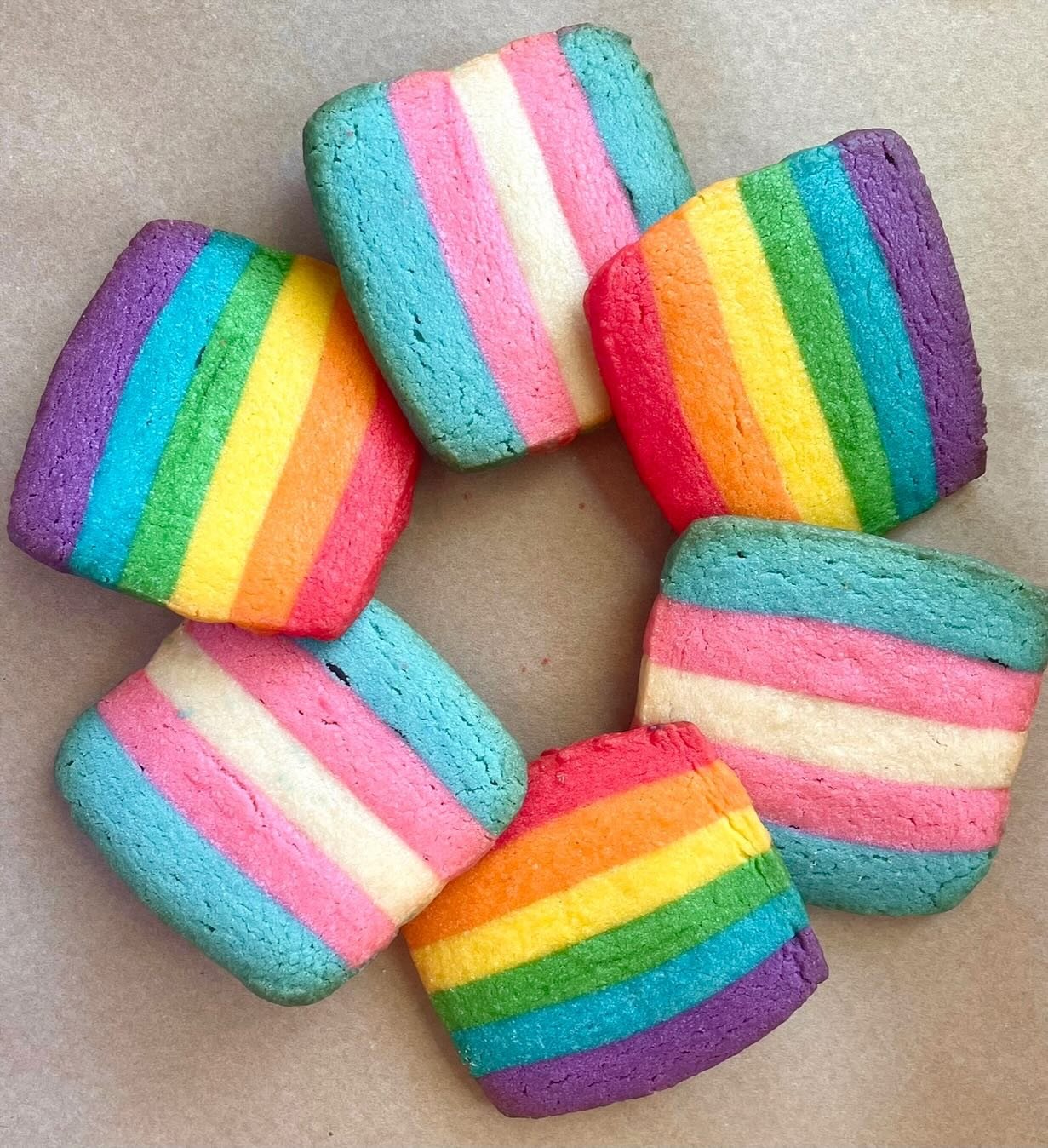 Want to order 100+ pride shortbread? Inquire by May 12th about extra large pride shortbread orders by emailing Arizmendieville@gmail.com. All other pride shortbread will be first come first serve and hit shelves in June! 🌈

Orders for 100+ pride sho