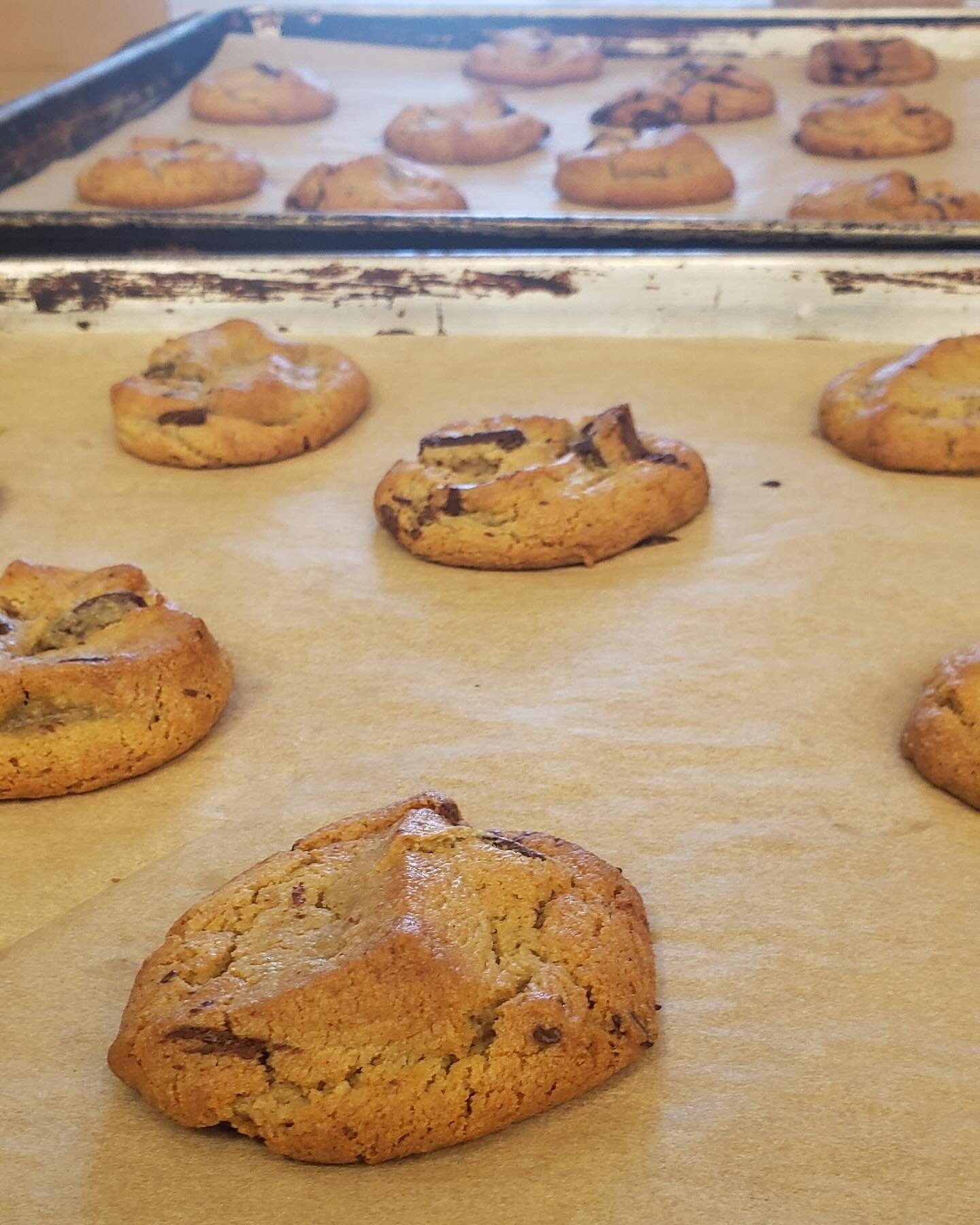 Catch us at the @bikeeastbay 40th &amp; San Pablo energizer station serving mini chocolate chip cookies for Bike to Wherever Day. Or swing by the bakery for a full-sized chocolate chip cookie with your bike helmet in hand and get 10% off your order. 