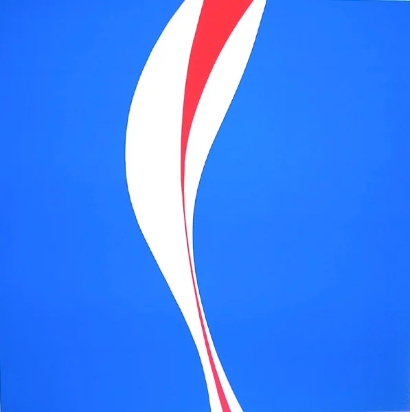 Untitled (Blue, Red and White) 1971 serigraph, edition 9 28 x 28 inches, 71 1/10 x 71 1/10 centimeters