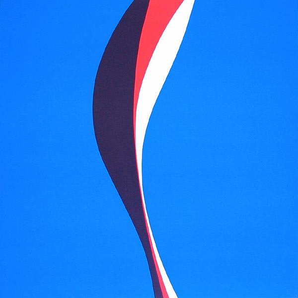 Untitled (Blue, Red and Black) 1971 serigraph, edition 8 28 x 28 inches, 71 1/10 x 71 1/10 centimeters
