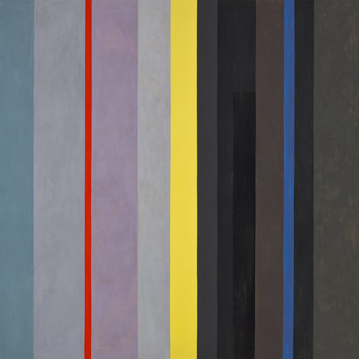 Dichotomic Organization: Stripes 1959 oil on canvas 70 x 70 inches, 177 4/5 x 177 4/5 centimeters