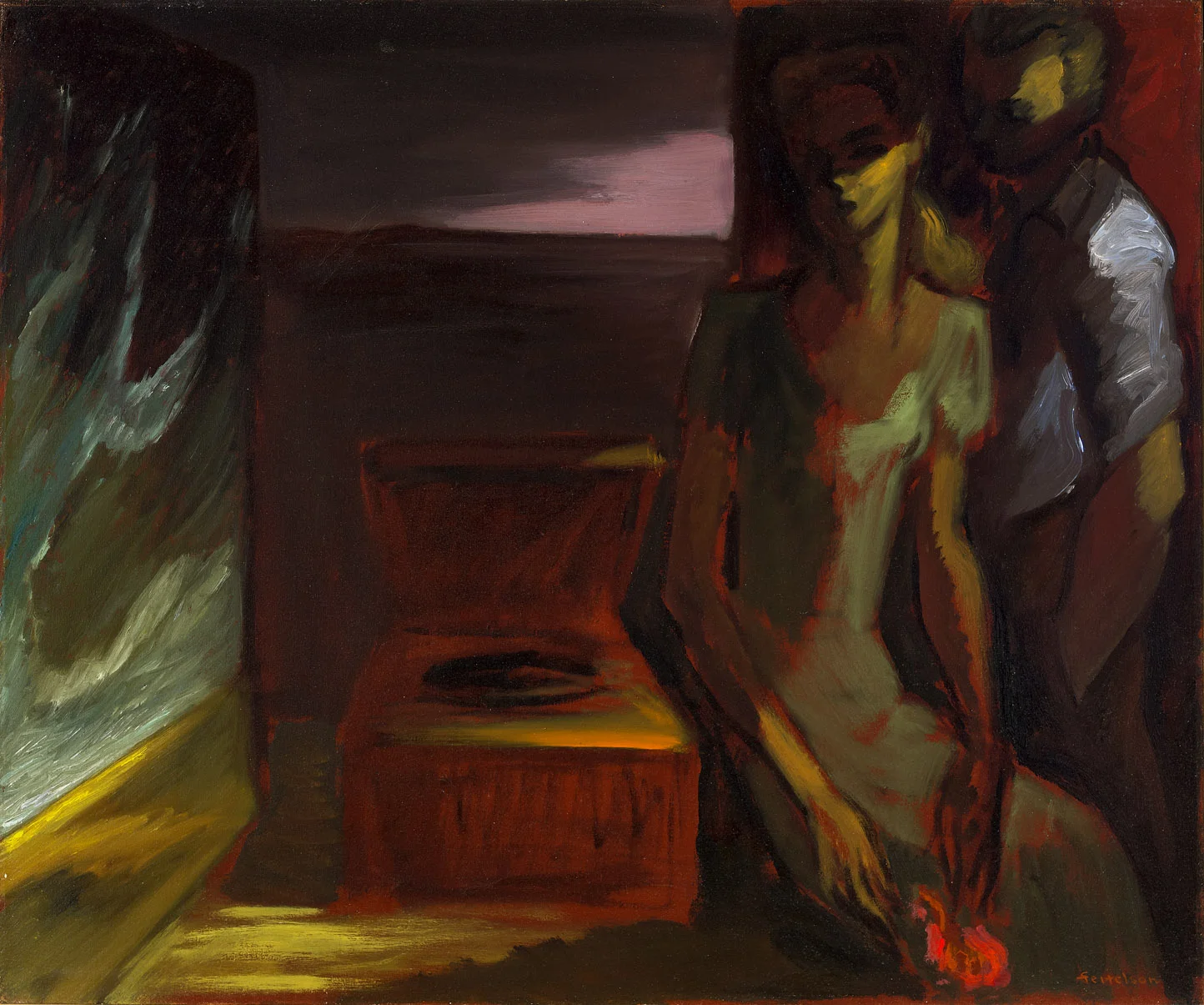 Nocturne 1943 oil on canvas 30 x 36 inches, 76 1/5 x 91 2/5 centimeters