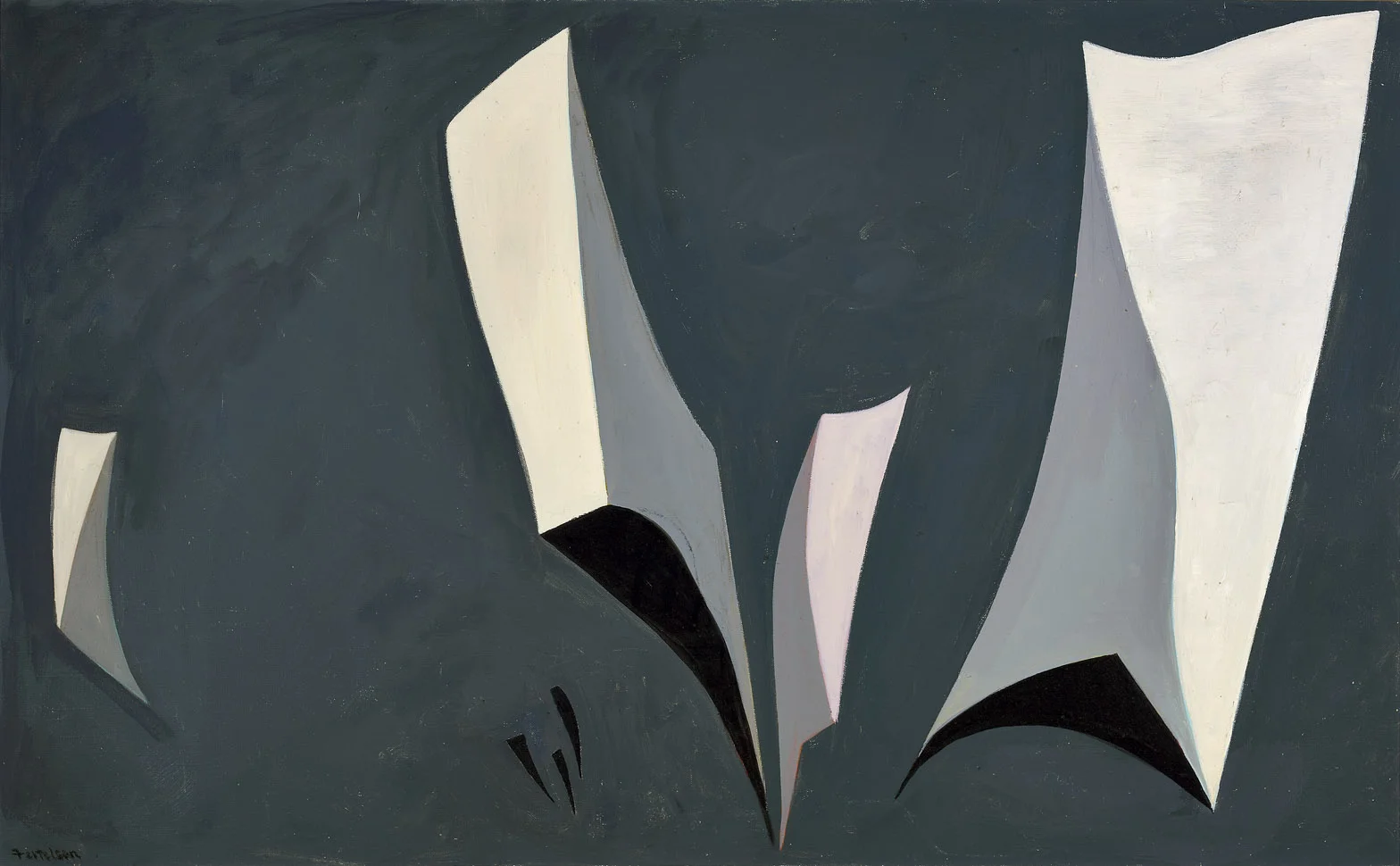 ntitled, Magica l Forms 1947 oil on canvas 31 x 47 inches, 78 7/10 x 119 2/5 centimeters