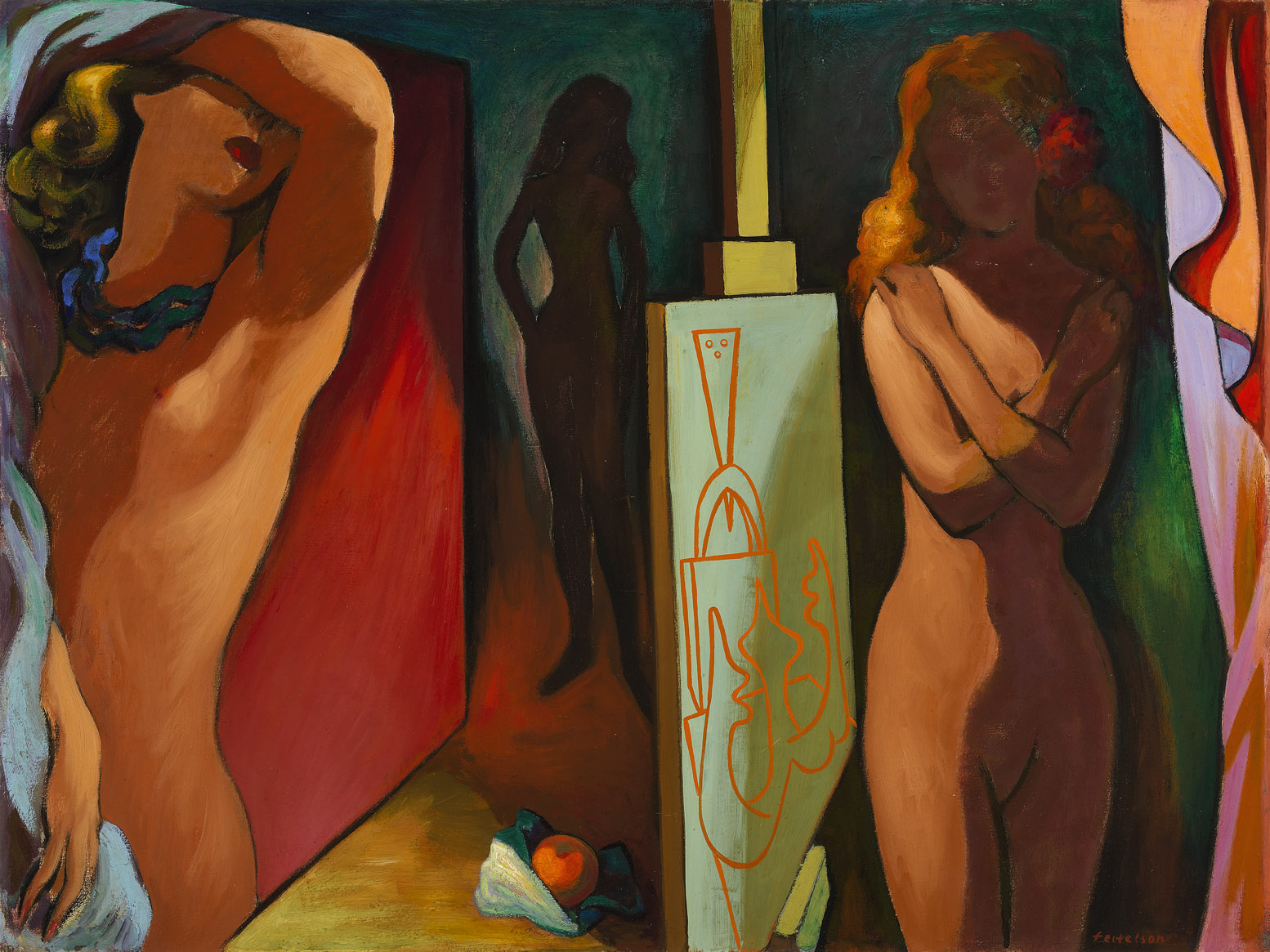 Allegory of the Golden Apple , 1943 oil on canvas 36 x 48 inches; 91.4 x 121.9 centimeters