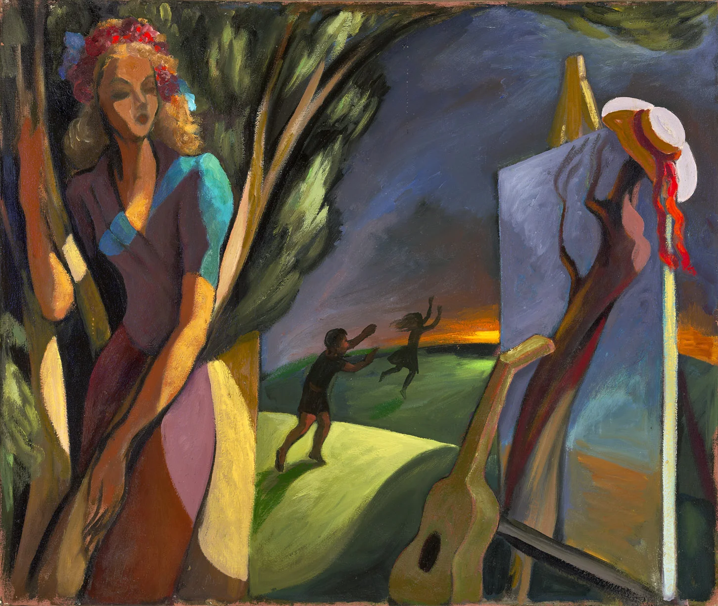 Post Surrealist Configuration: Daphne , 1943 oil on canvas 30 x 36 inches; 76.2 x 91.4 centimeters