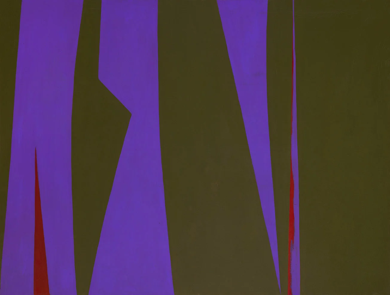 Magical Space Forms , 1952-53 oil on canvas 50 x 67 inches; 127 x 170.2 centimeters