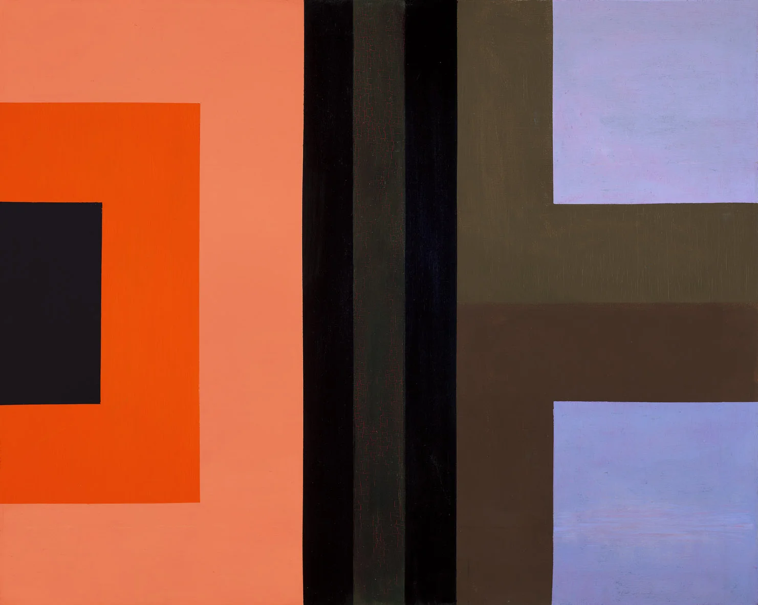 Dichotomic Organization , 1961 oil on canvas 40 x 50 inches; 101.6 x 127 centimeters