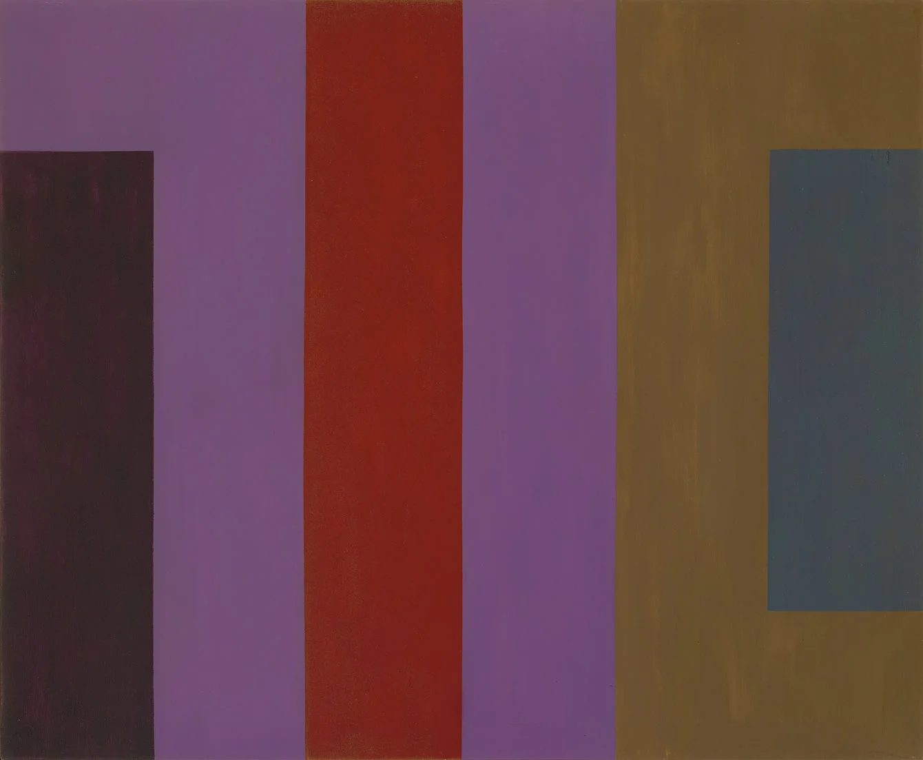 Dichotomic Organization , 1961 oil and enamel on canvas 50 x 60 inches; 127 x 152.4 centimeters