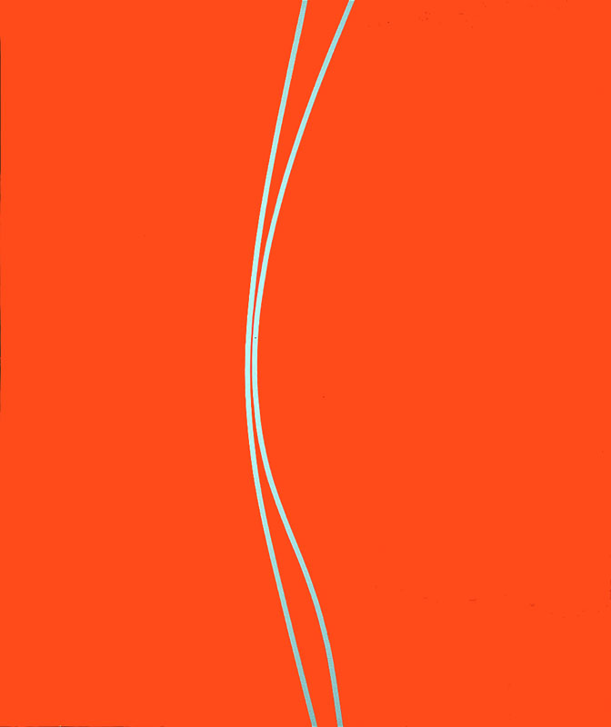 Untitled , 1966 matte enamel and liquitex on canvas 72 x 60 inches; 182.9 x 152.4 centimeters