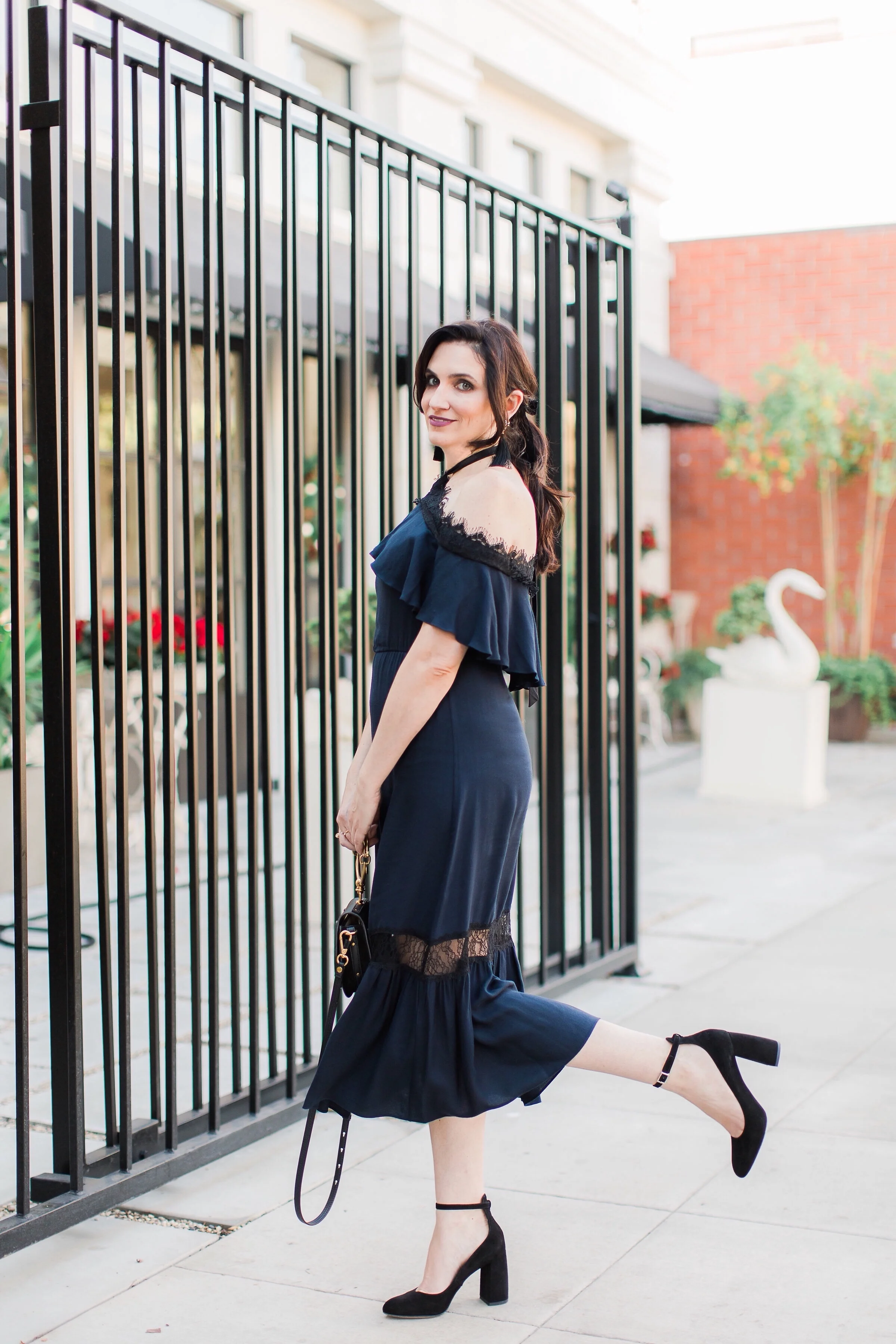   A Romantic Midi Dress 