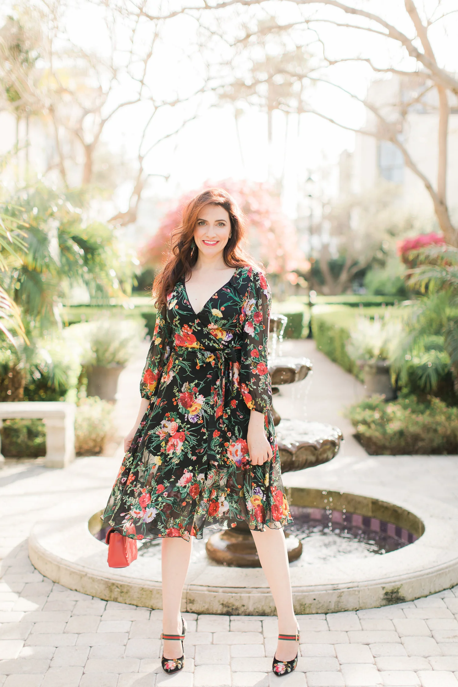 Stroll in the Park Floral Dress
