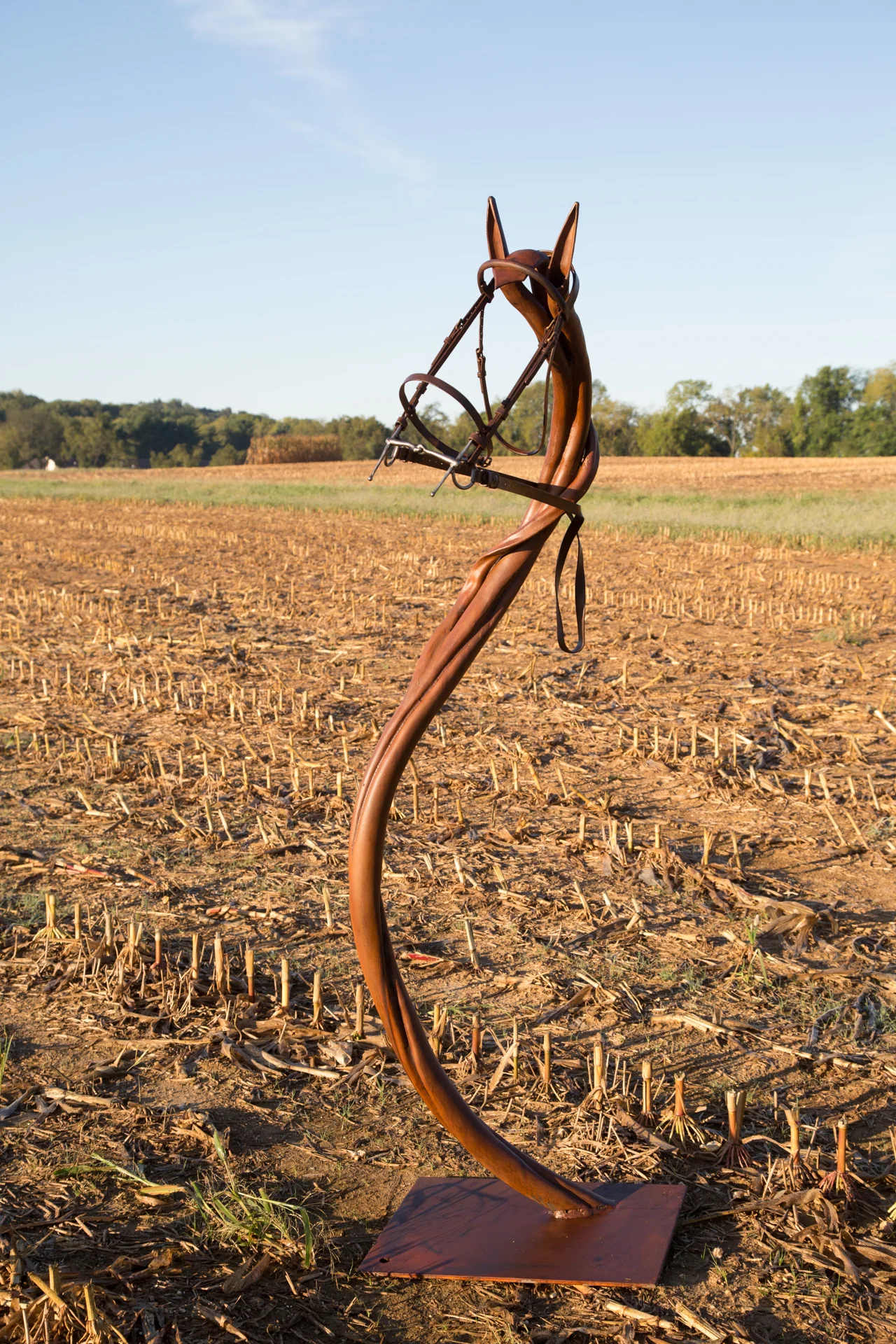 "No Hoof, No Horse". Forged steel