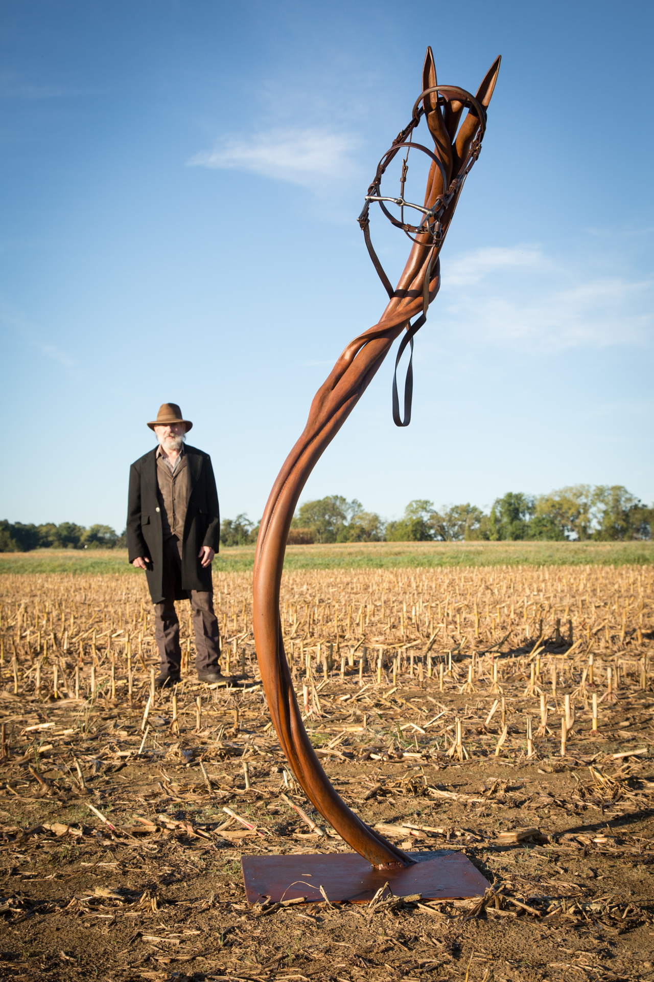 "No Hoof, No Horse". Forged steel