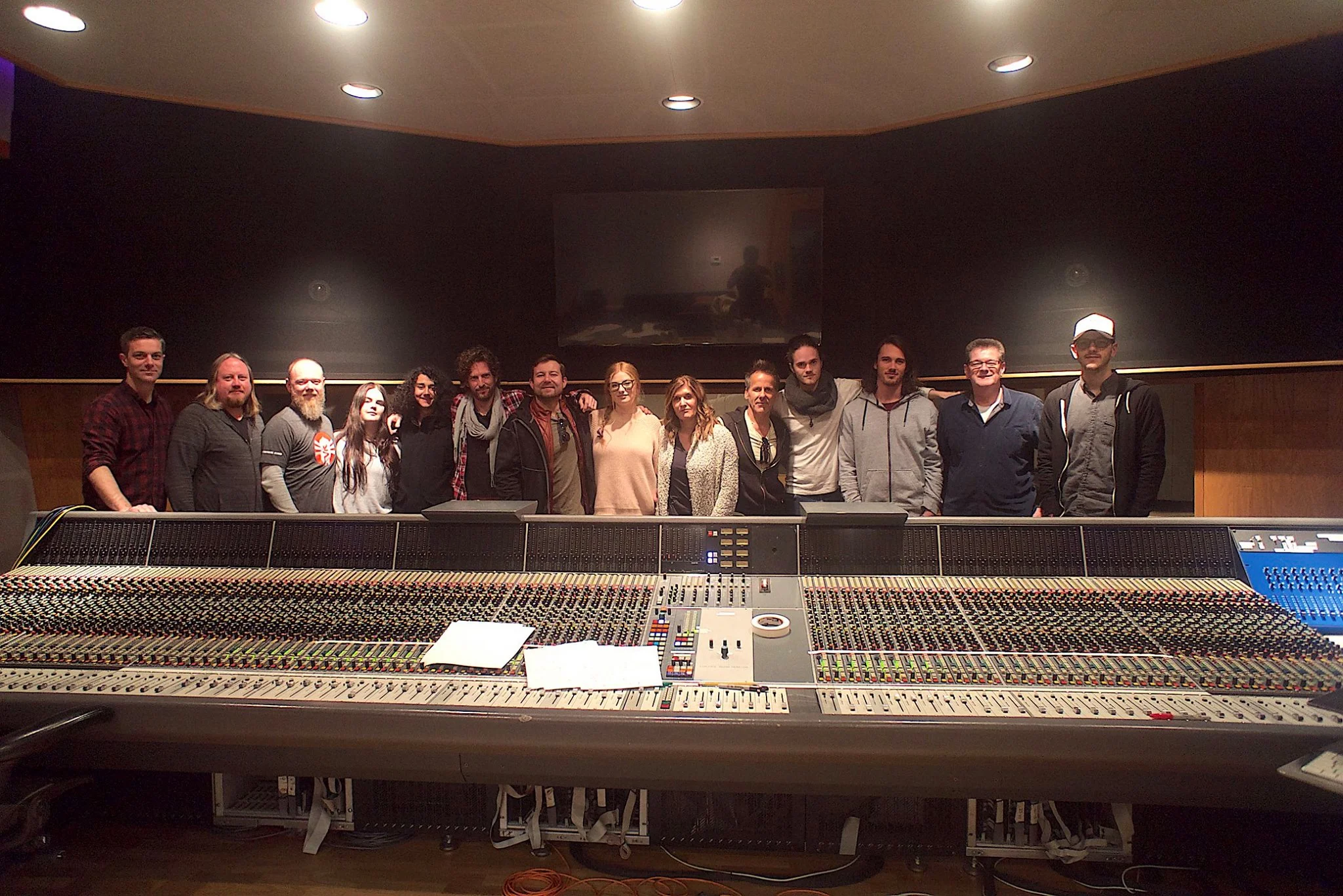 Photo taken at Ocean Way Studios after recording 5 songs we had co-written.