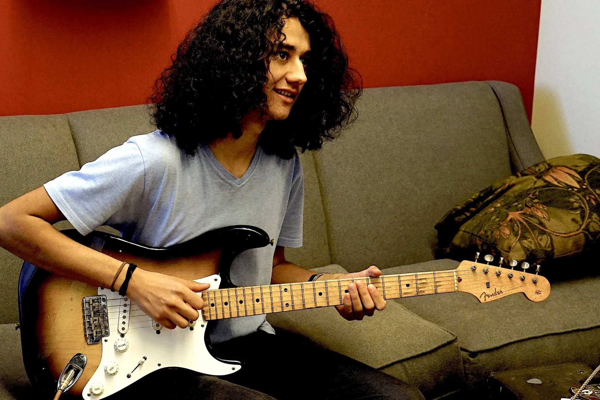 Josh King just casually playing a 1956 Strat worth $35,000... #aintnothang