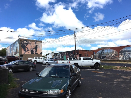 Dothan has an amazing love of murals! This is just one block-- and we saw a lot more!