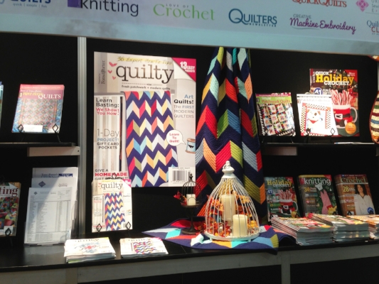 "Colorful Chevrons," Christa's first published pattern
