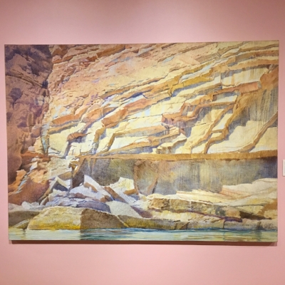 Watahomigi Crossbeds by Merrill Mahaffey. Acrylic on canvas, 2000. 
