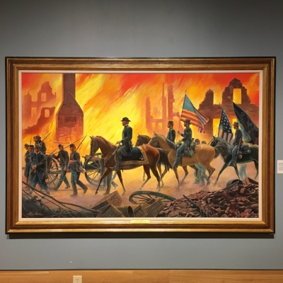 "War is Hell" by Mort Kunstler. Oil on canvas, 2001. 