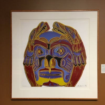"Northwest Coast Mask" by Andy Warhol. Serigraph, 1986.