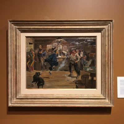 "Making the Chinaman Dance" by Charles Marion Russell. Oil on board, 1898. (I fell in love with the work of Charlie Russell when we visited the Montana Capitol in Helena 7 or 8 years ago). 