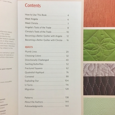 Table of Contents of The Ultimate Guide to Machine Quilting