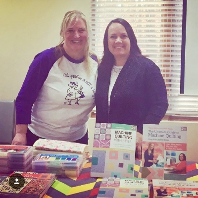 Jen and Christa Watson, co-author of The Ultimate Guide to Machine Quilting