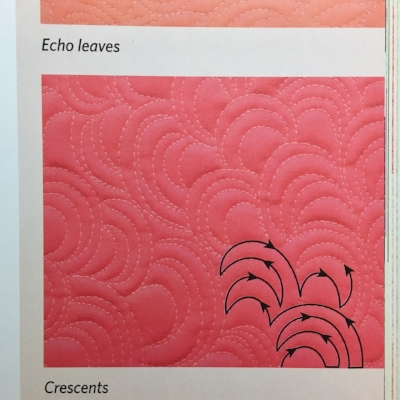Christa's crescent design, from which my Waves design evolved