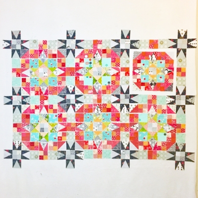 These blocks are all assembled now, but here's a little reminder of what my En Provence looks like 
