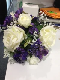 Purple artificial Bouquet