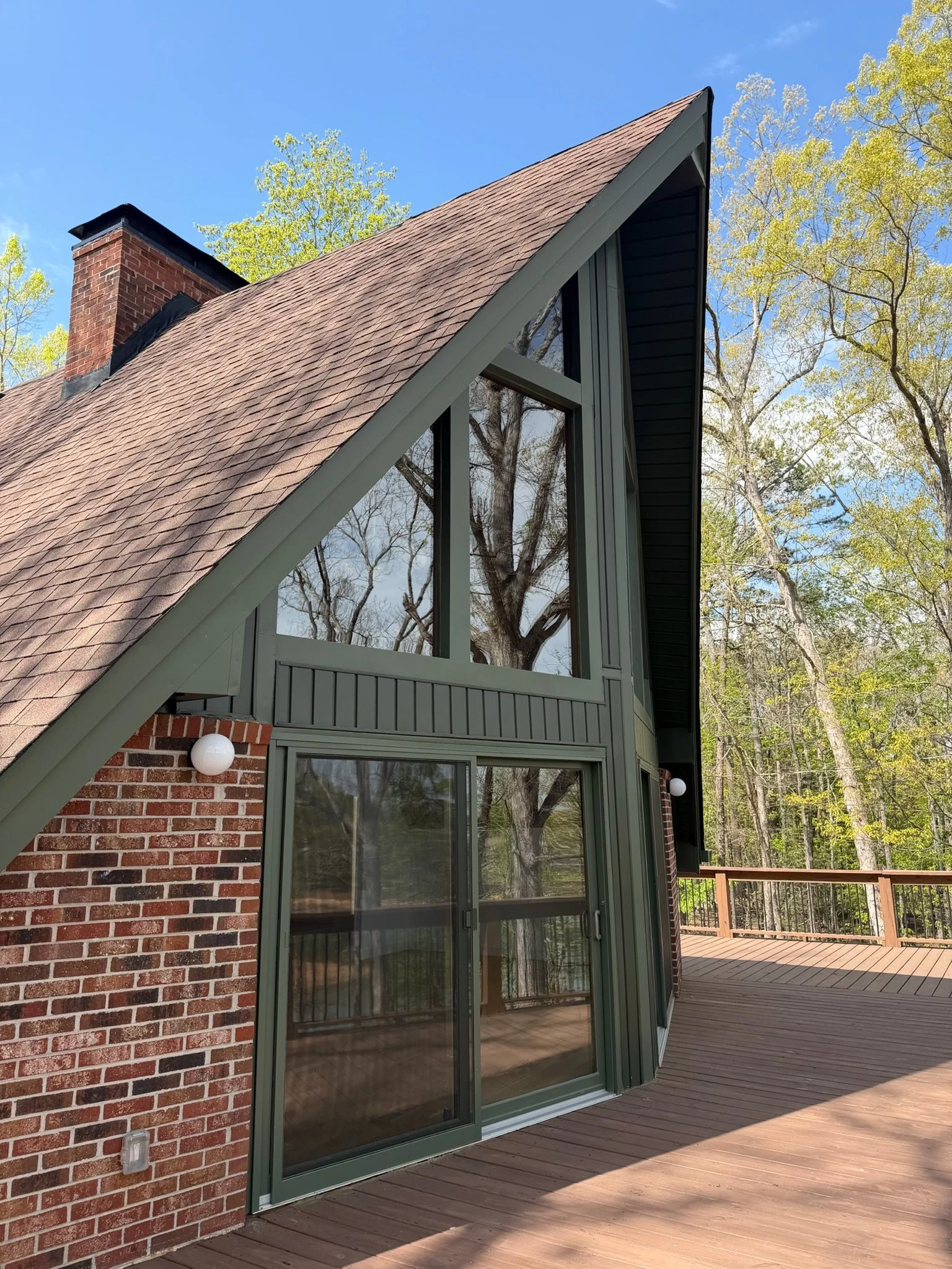 Just Completed: A-Frame Lake House