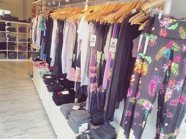 It's a grey day on the Grey Lady, but we are overflowing with colorful activewear in here!!! 💪🏻🌈💕 #thesweatlife #greylady #activeliving