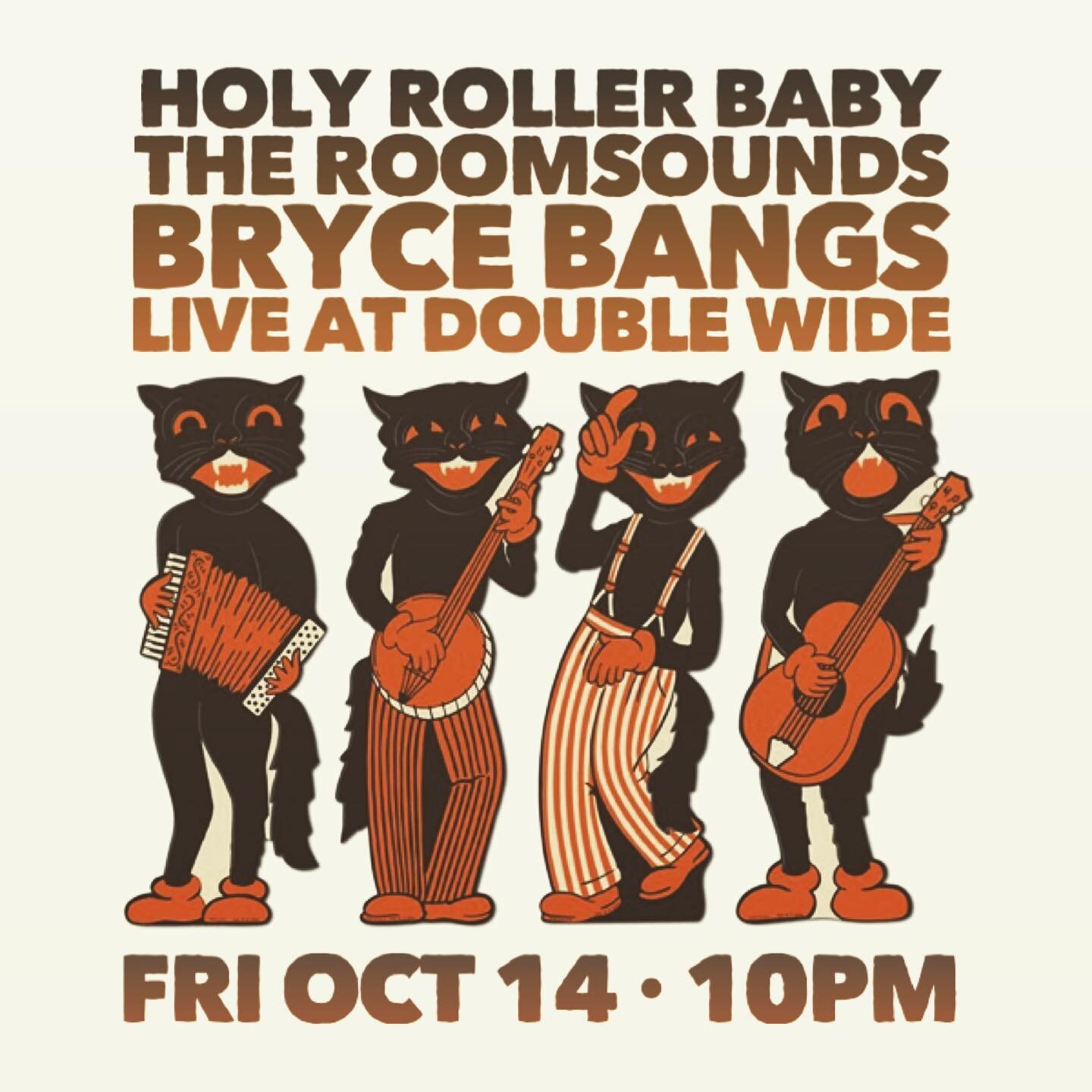 Happy Helloween season! See ya this Friday at the one and only @doublewide_dallas 

@holyrollerbaby 
@theroomsounds
@brycebangs 

#livemusic #dfwmusic #rocknroll #halloween #do214 #doublewide #dallas #deepellum