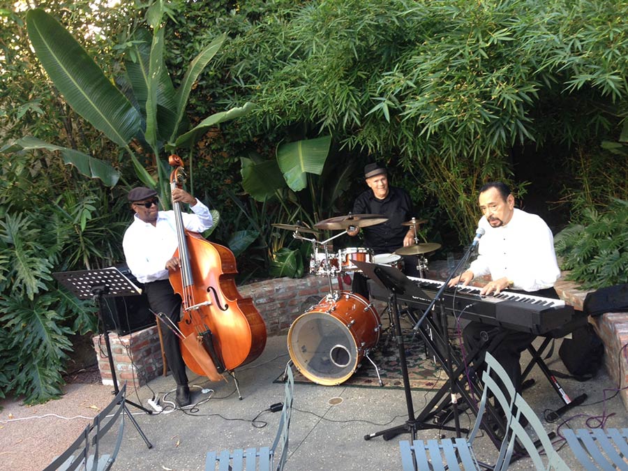 Classic Jazz Trio at LA wedding.