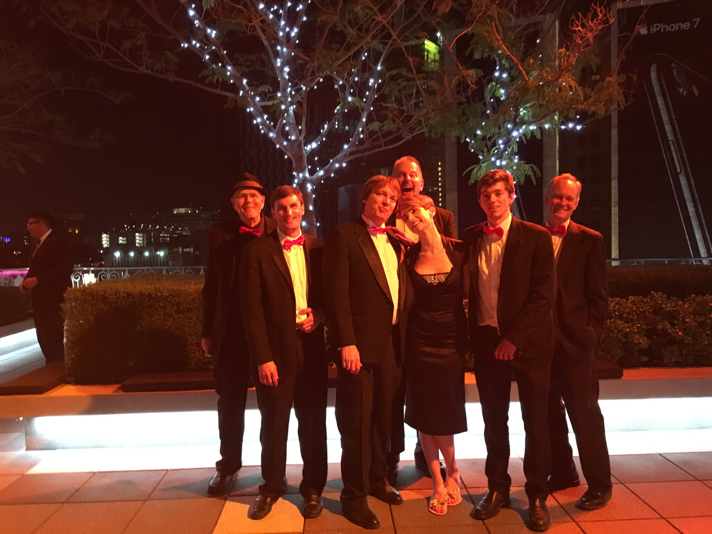 The Seven Piece Gala Band performing at The Grammy Museum