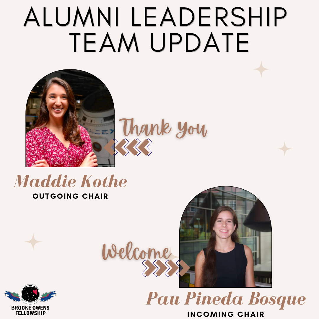 Brooke Owens Fellowship Appoints Pau Pineda Bosque to Chair as Maddie Kothe Rotates Off