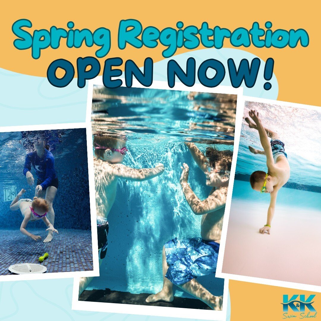 Spring Registration is NOW OPEN! 🌸

Hey K&amp;K Swimmers! 
Our spring session sign-up is LIVE today as of 10 am MST!

Spots fill up very quickly so we recommend you sign up ASAP! We can't wait to swim with you this spring! 😊🌊

Link in bio to start