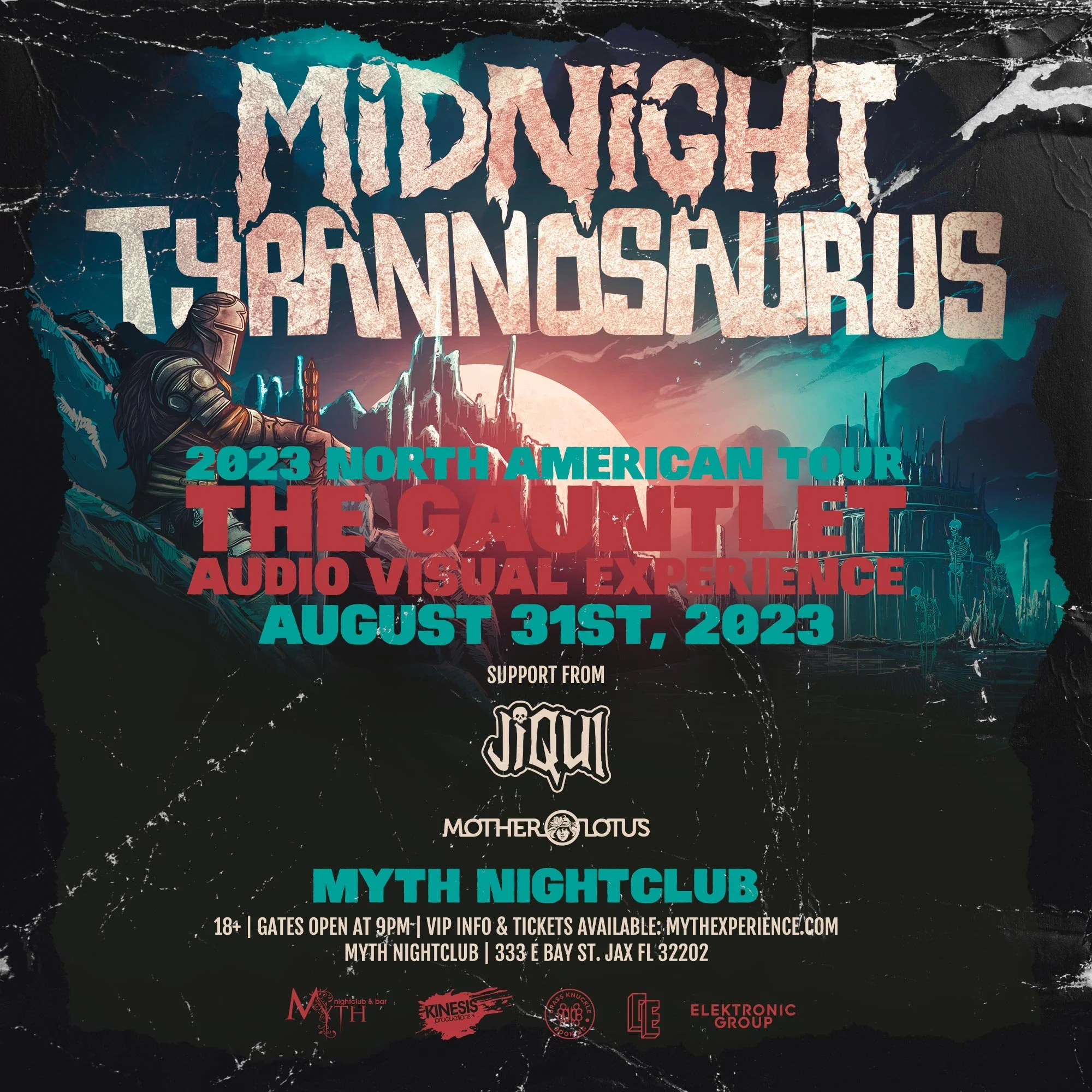 Midnight Tyrannosaurus - Myth Nightclub - Jacksonville, FL
