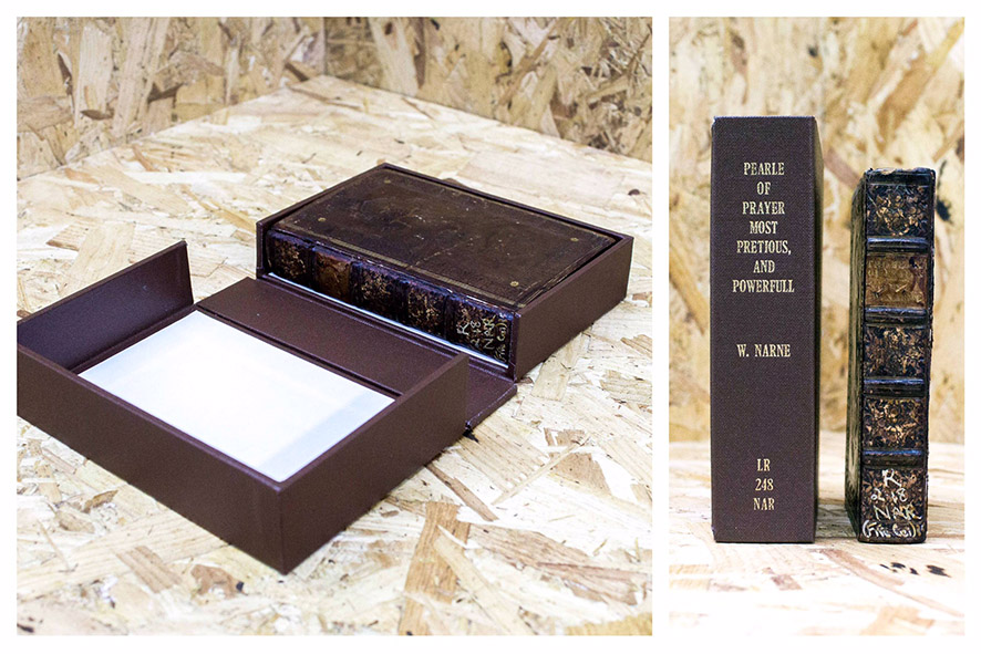 Archival box with matching book