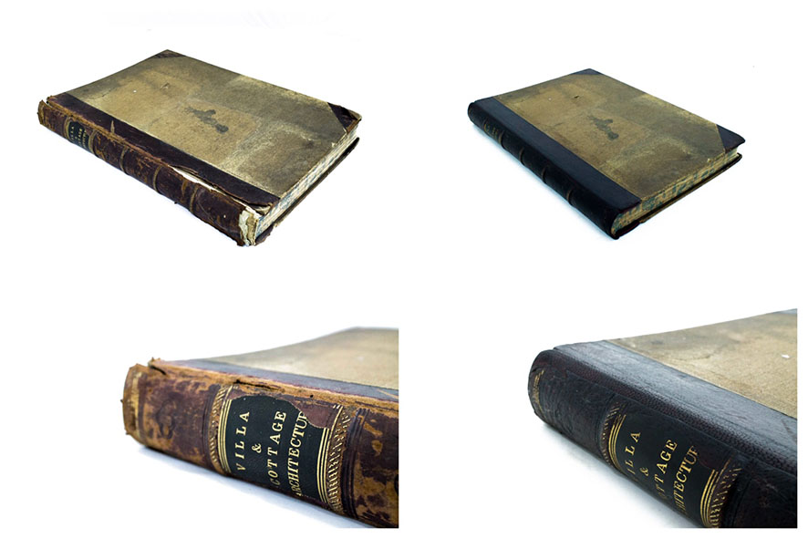 Leather book repair