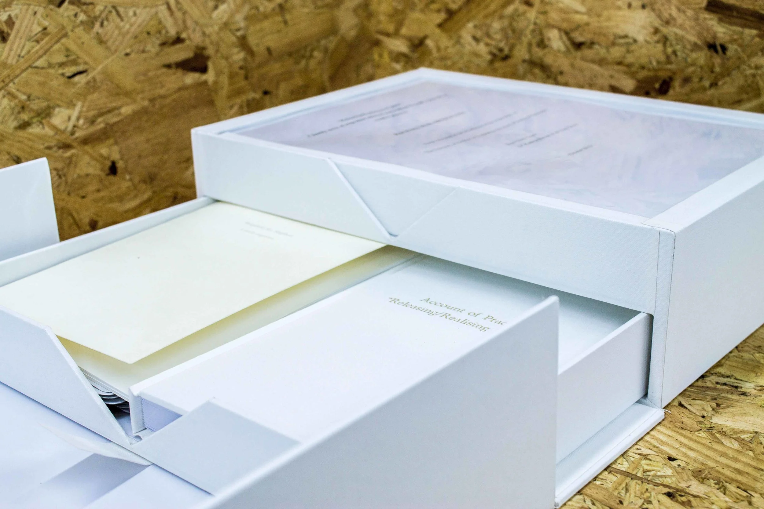 Custom-made box with compartments