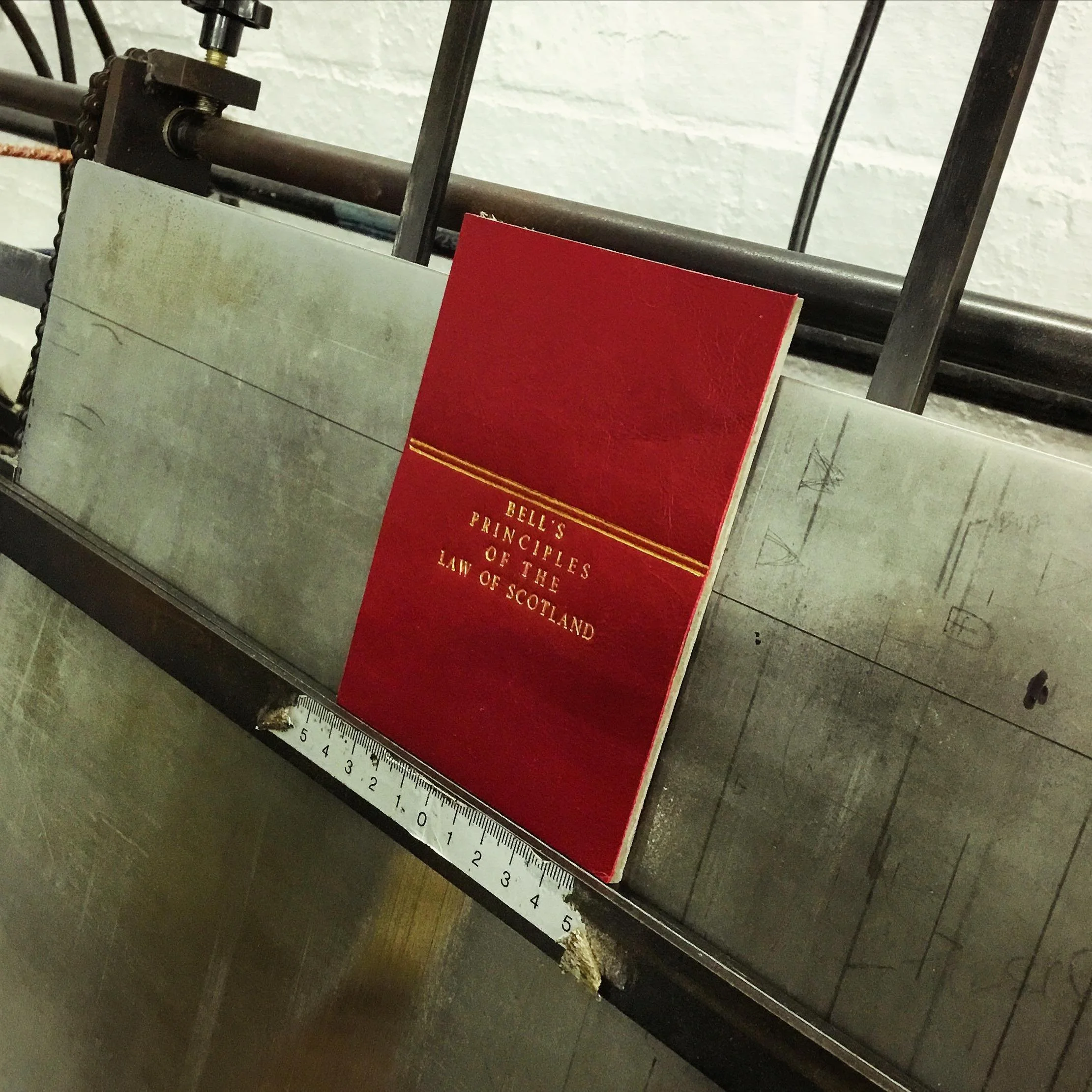 Not even something as small as a label is overlooked when it comes to quality! We take the upmost care in our work no matter what it is. 

#bookbinding #bookbinder #jobwelldone #glasgowbookbinder #conservation #repairshop #bookrestoration #dadbookbin
