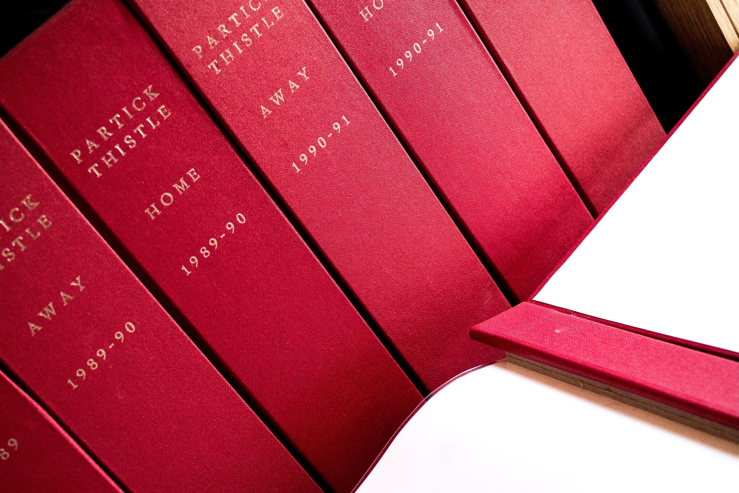 Football binders! Create a bespoke binder to protect and showcase your items in style. We use archival - quality pockets so your collection will be shielded from dust, air, shelf wear and frequent handling. 

This is one clients impressive collection